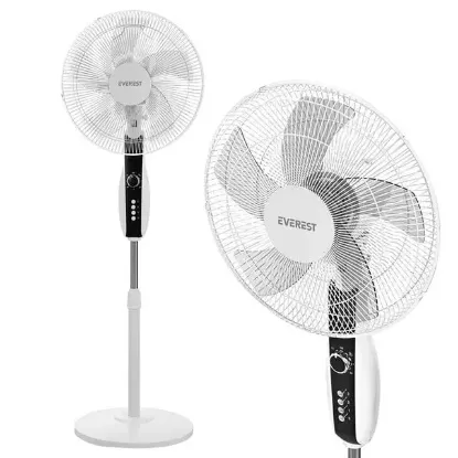 Everest FAN11 Cool Air 16'' 50 Watt 5 Pervaneli 3 Kademe 1200RPM Zaman Ayarlı Vantilatör - Beyaz resmi