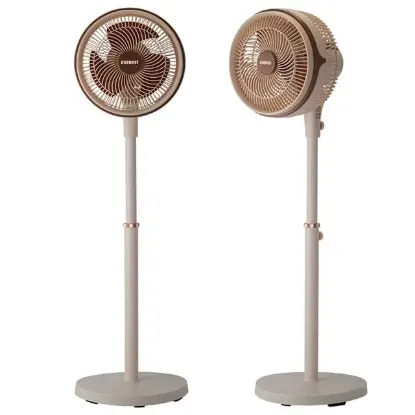 Everest FAN13 Olympos Air Krem/Gold 10" 80W 3 Hız Kademeli 2000RPM Çift Motorlu Retro Vantilatör resmi