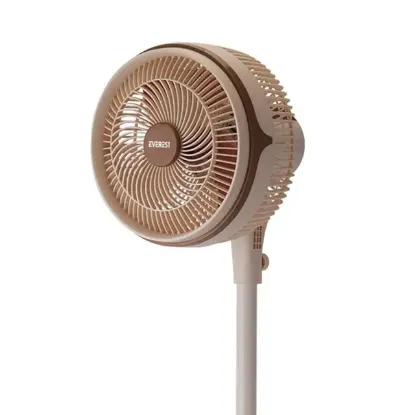 Everest FAN13 Olympos Air Krem/Gold 10" 80W 3 Hız Kademeli 2000RPM Çift Motorlu Retro Vantilatör resmi