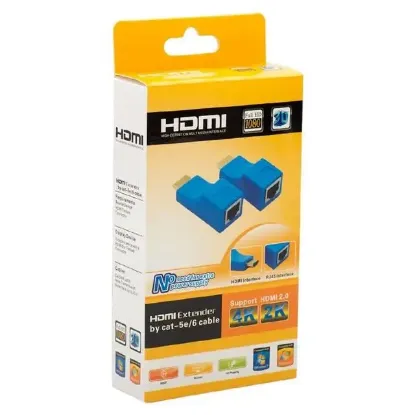 Fully H-608F 4K HDMI to RJ45/CAT5/CAT6/Ethernet 30 Metre HDMI Uzatıcı Extender resmi
