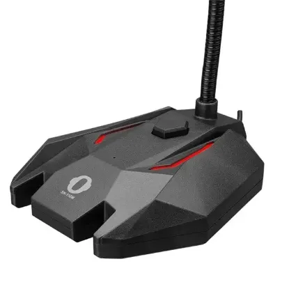 SNOPY SN-110M Siyah Led Işıklı USB Gaming Oyuncu Masaüstü Mikrofon resmi