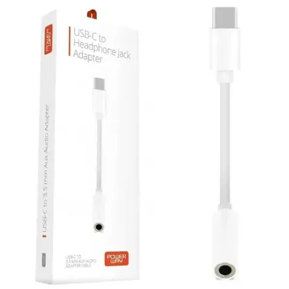 Powerway AC04 Type-C To 3.5 Mm AUX Kulaklık Dönüştürücü resmi