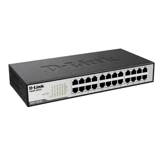 D-Link DES-1024D 24 Port 10/100 Metal Kasa Switch resmi
