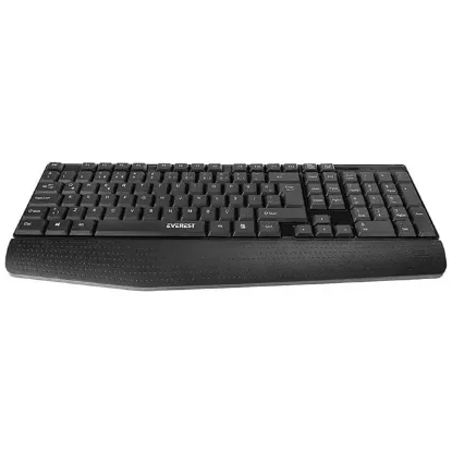Everest KB-951U Siyah USB Bilek Destekli Q Standart Ofis Klavyesi resmi