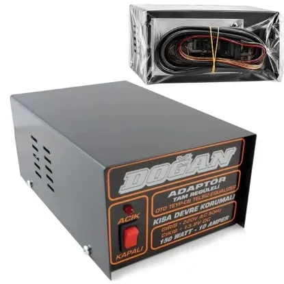 12 Volt 10 Amper Regüleli Adaptör Doğan resmi