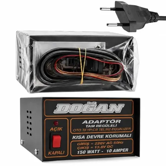 12 Volt 10 Amper Regüleli Adaptör Doğan resmi