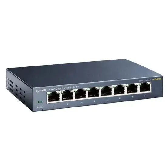 Tp-Lınk Tl-Sg108 8 Port Gıgabıt Metal Swıtch resmi