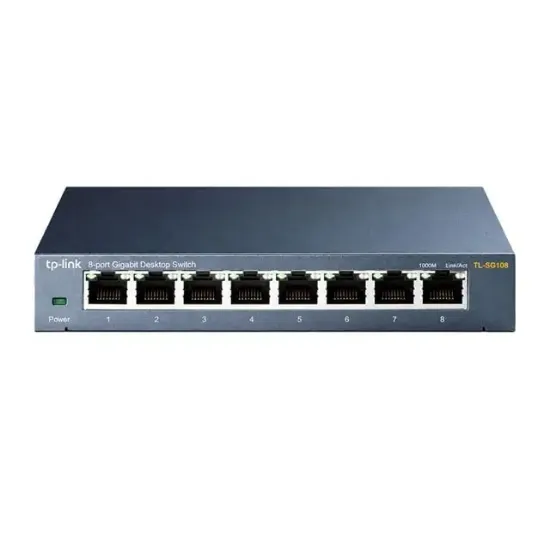 Tp-Lınk Tl-Sg108 8 Port Gıgabıt Metal Swıtch resmi