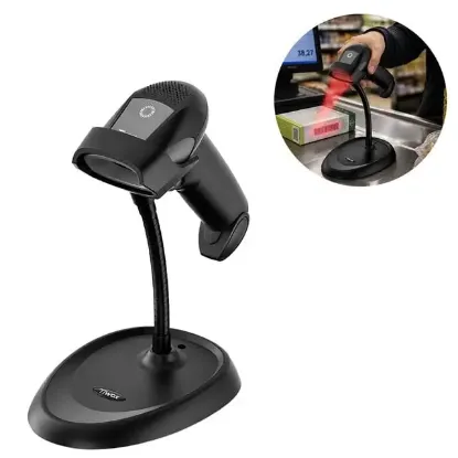 Tiwox VS-333 1D Lazer Kablolu USB Barkod Okuyucu + Stand resmi