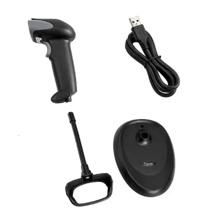 Tiwox VS-333 1D Lazer Kablolu USB Barkod Okuyucu + Stand resmi