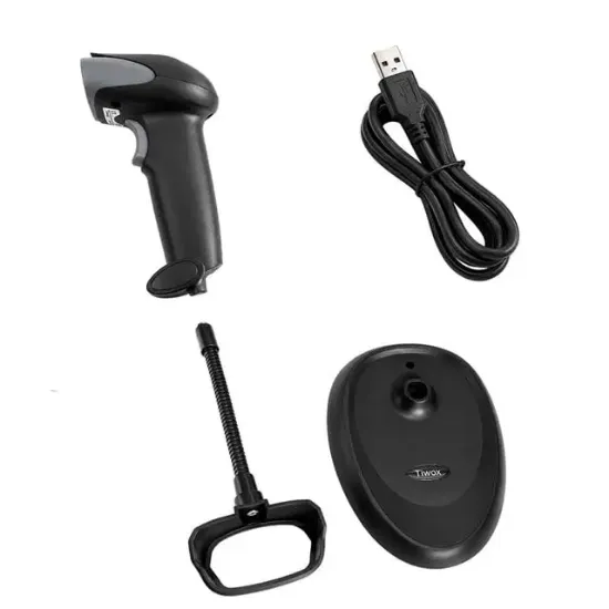 Tiwox VS-333 1D Lazer Kablolu USB Barkod Okuyucu + Stand resmi