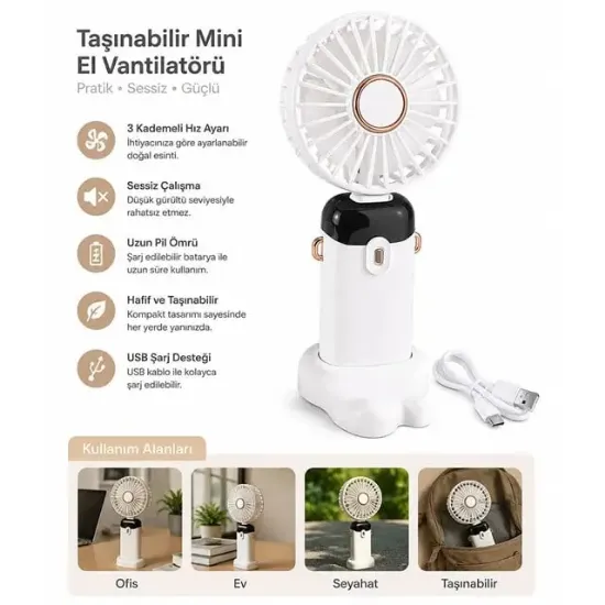 Powermaster PM-25101 Beyaz Kokulu Fan Vantilatör resmi