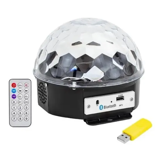 Premio PR-2839 Usb-Mp3-Blueooth Destekli Kumandalı Hoparlörlü Yarım Dünya Sihirli Led Disko Topu resmi