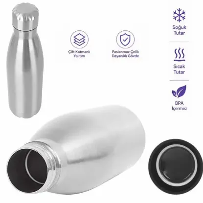 Sunup SN-25711 Şişe Tipi 350 Ml. Paslanmaz Çelik Termos resmi