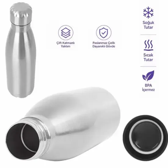 Sunup SN-25711 Şişe Tipi 350 Ml. Paslanmaz Çelik Termos resmi