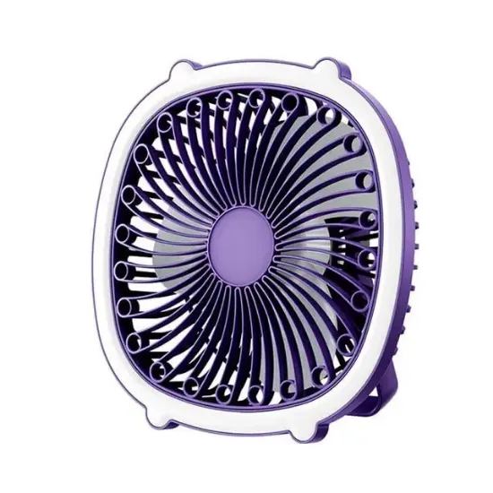 PowerMaster PM-21882 Işıklı Masa Üstü Şarjlı Fan Vantilatör resmi