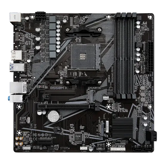 GIGABYTE B550M K DDR4 4733MHz(OC) HDMI M.2 DP mATX resmi
