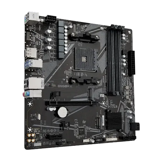 GIGABYTE B550M K DDR4 4733MHz(OC) HDMI M.2 DP mATX resmi