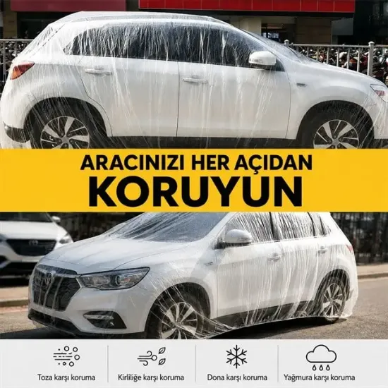 Sunup SN-38878 XL Beden Pe Araç Örtüsü 4.8x7.5m resmi