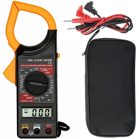 PowerMaster DT-266 Dijital Buzzerlı Pensampermetre Multimetre Ölçü Aleti resmi