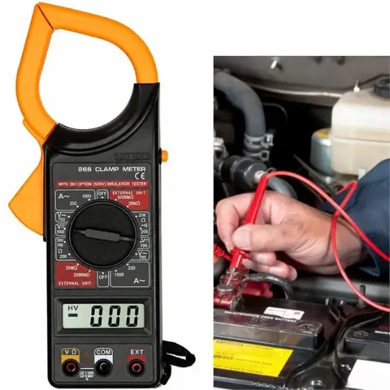 PowerMaster DT-266 Dijital Buzzerlı Pensampermetre Multimetre Ölçü Aleti resmi
