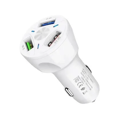 Powermaster TE-091 3xUSB 3.0 Çakmaklık Hızlı Araç Şarj Cihazı resmi