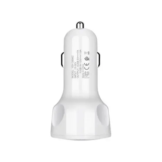 Powermaster TE-091 3xUSB 3.0 Çakmaklık Hızlı Araç Şarj Cihazı resmi