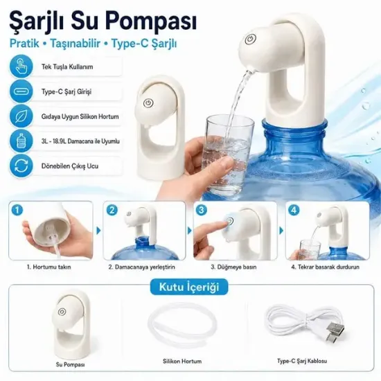 Sunup SN-38885 DC 5V Damacana Su Pompası resmi