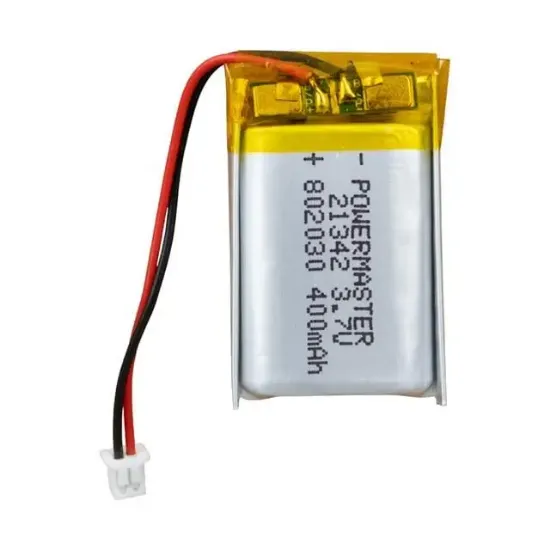 PowerMaster 802030 3.7 Volt 400 Mah Lityum Polimer Pil resmi