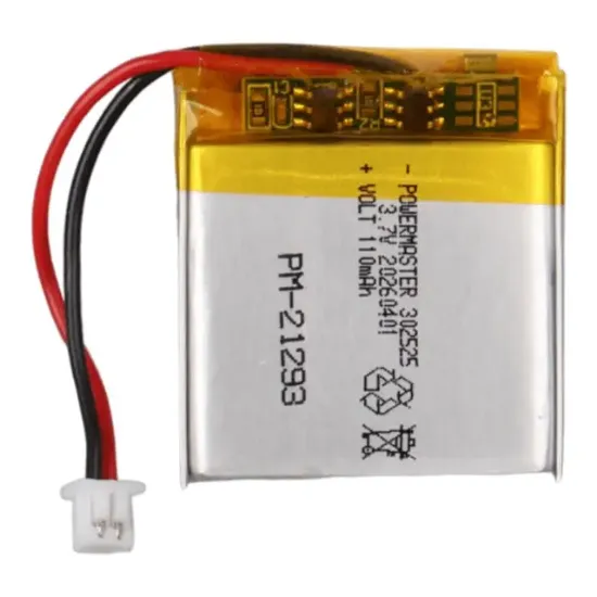 Powermaster PM-21293 3.7V 110mAh 302525 3.5mm Soketli Lityum Polimer (Li-Po) Batarya Şarj Edilebilir Pil resmi