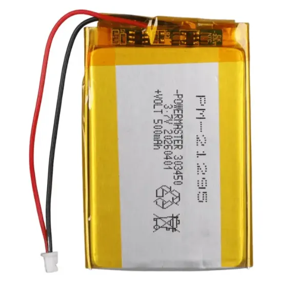 PowerMaster 303450 3.7 Volt 500 Mah Lityum Polimer Pil resmi