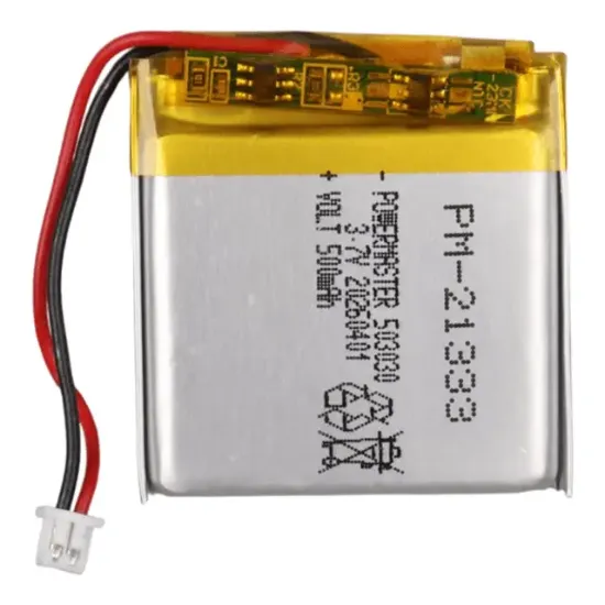 Powermaster PM-21333 3.7V 500mAh 503030 3.5mm Soketli Lityum Polimer (Li-Po) Batarya Şarj Edilebilir Pil resmi
