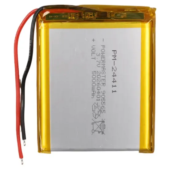 Powermaster 905565 3.7V 5000mAh Lityum Polimer Pil resmi