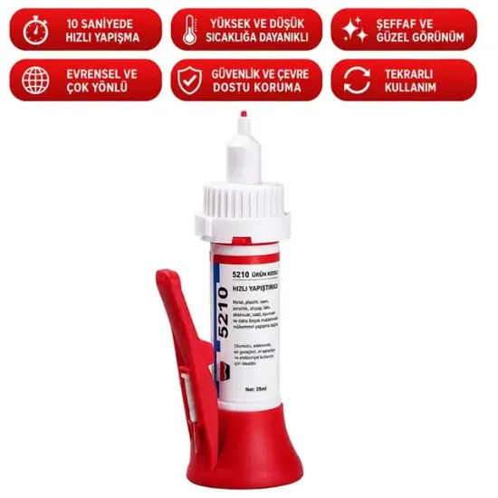 PowerMaster PM-29676 Yağ Bazlı Jel Tipi Süper Hızlı Çok Amaçlı Güçlü Yapıştırıcı resmi