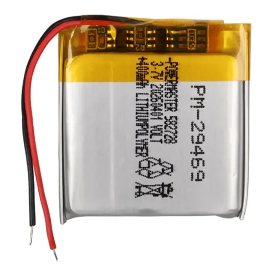 Powermaster PM-29469 3.7V 400mAh 582728 Soketsiz Lityum Polimer (Li-Po) Batarya Şarj Edilebilir Pil resmi