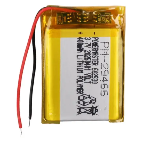 Powermaster PM-29466 3.7V 400mAh 602530 Soketsiz Lityum Polimer (Li-Po) Batarya Şarj Edilebilir Pil resmi