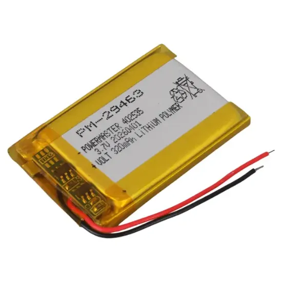Powermaster PM-29463 3.7V 320mAh 402535 Soketsiz Lityum Polimer (Li-Po) Batarya Şarj Edilebilir Pil resmi
