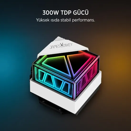 James Donkey Lugis JDC360 ARGB 360mm Beyaz Sıvı İşlemci Soğutucu AM5 ve LGA1700 Uyumlu resmi