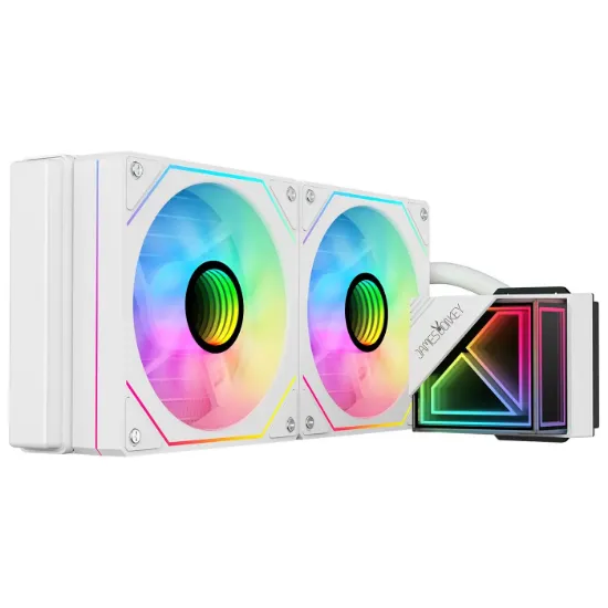 James Donkey Lugis JDC240 ARGB 240mm Beyaz Sıvı İşlemci Soğutucu AM5 ve LGA1700 Uyumlu resmi