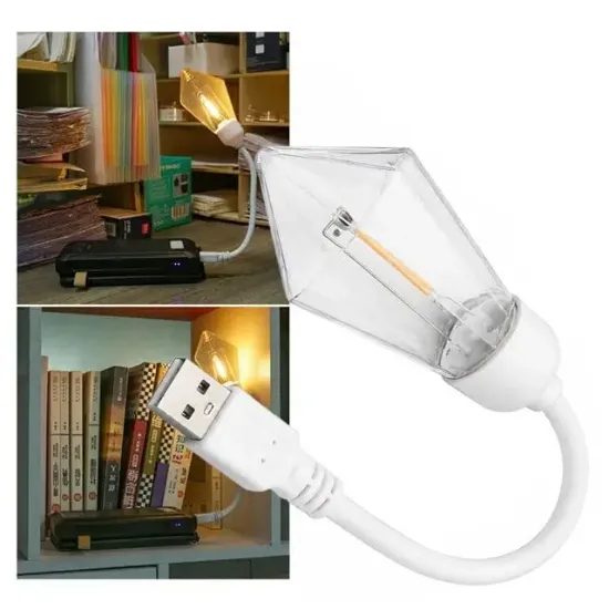 Powermaster PM-25791 Esnek Gövdeli USB Günışığı COB Led Edison Masa ve Kitap Okuma Lambası resmi