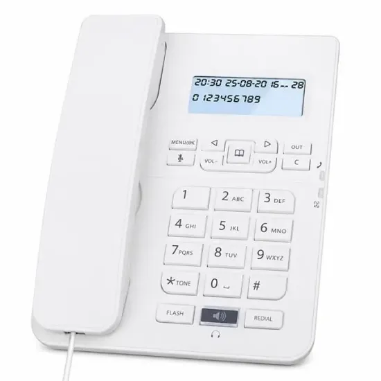 Karel TM-145 Kablolu Ekranlı Krem Masaüstü Telefon resmi