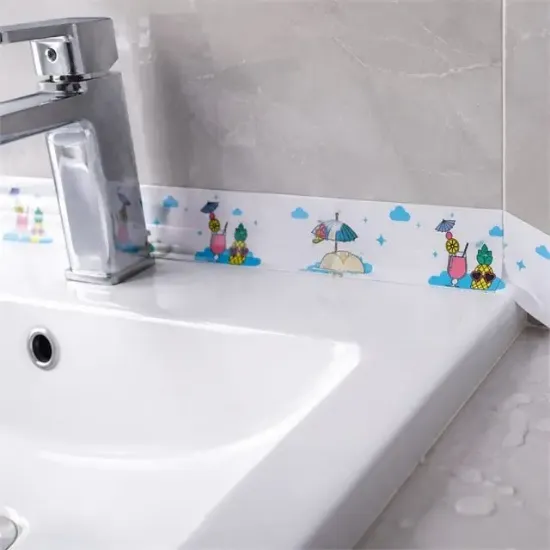 Sunup SN-38874 Çift Taraflı Yapışkanlı Dekoratif Resimli Banyo Su Geçirmez Sızdırmazlık Bandı resmi