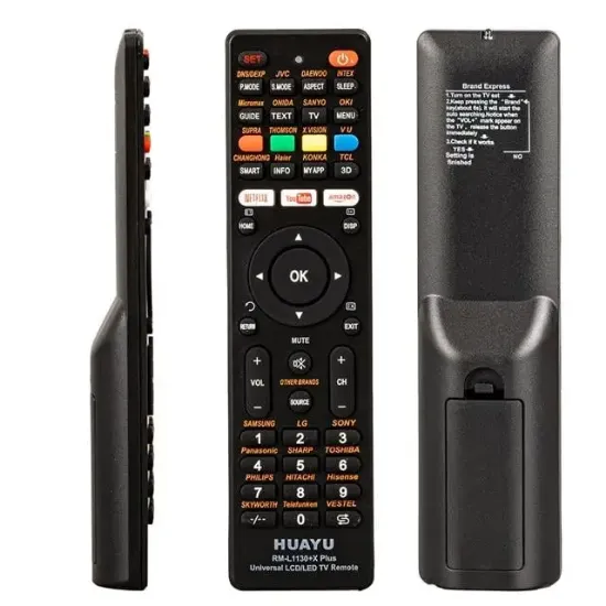 Huayu Rm-L1130 + X Plus Siyah Universal Lcd Led Tv Kumanda resmi