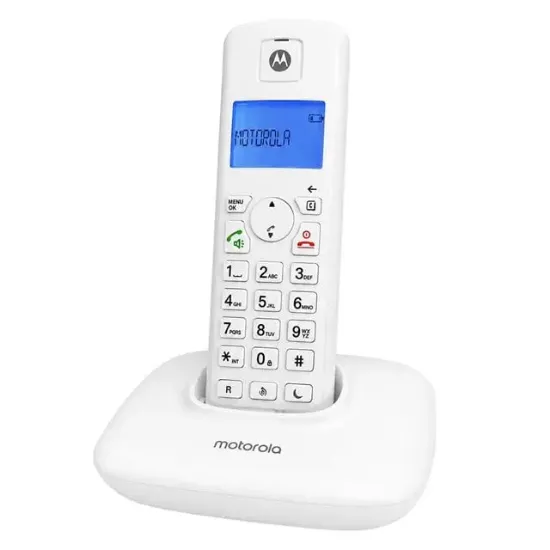 Motorola T401+ Dect Beyaz Telsiz Sabit Hat Kablosuz Telefon resmi