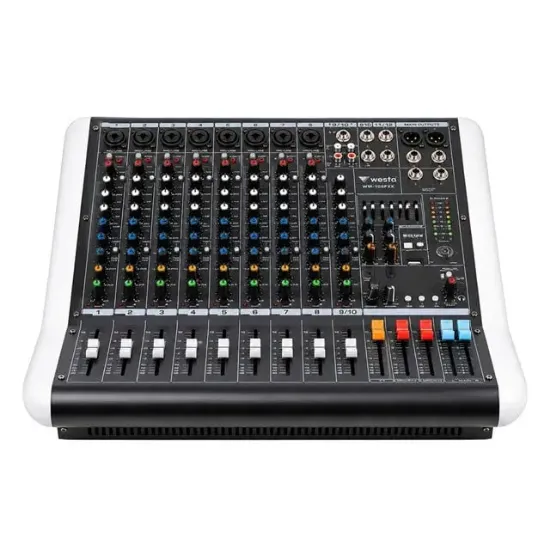 Westa WM-10PMX 2x500W 10 Kanal Power Mikser USB, Bluetooth 32DSP Dijital Profesyonel Ses Mikseri resmi