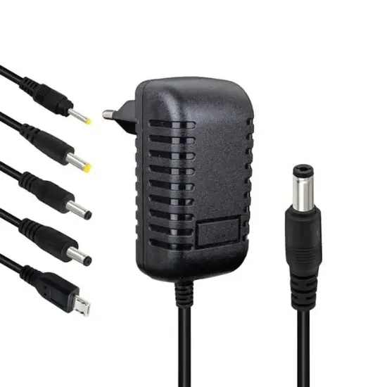 S-Link SLX-52A 5-9-12 Volt - 2 Amper Çok Uçlu Telefon Tablet PC Akü Akıllı Şarj Adaptörü resmi