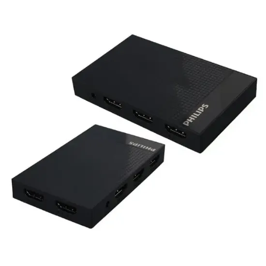 Philips SWV9023B/93  4K HDMI Splitter 1 Giriş - 4 Çıkış Ultra HD Görüntü Dağıtıcı resmi