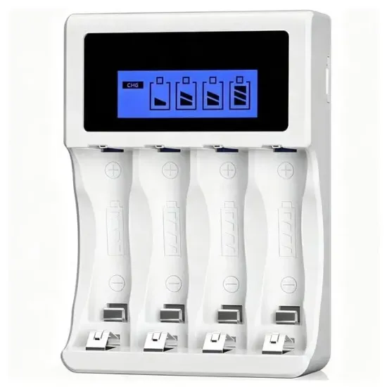 X-LEVEL CH1-201AL 4 Yuvalı LCD Ekranlı Akıllı AA/AAA Ni-MH Hızlı Pil Şarj Cihazı resmi