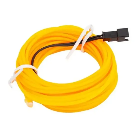 Powermaster 5 Metre 5 Volt USB Adaptörlü Neon Sarı İp Aydınlatma PM-6081 resmi