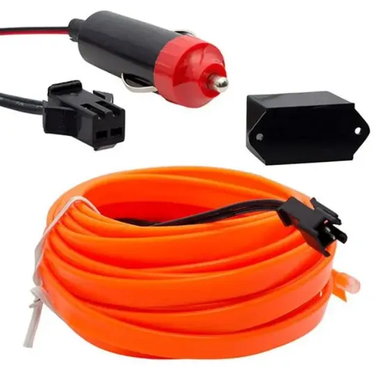 Powermaster 5 Metre Oranj Araç İçi Neon İp Aydınlatma resmi